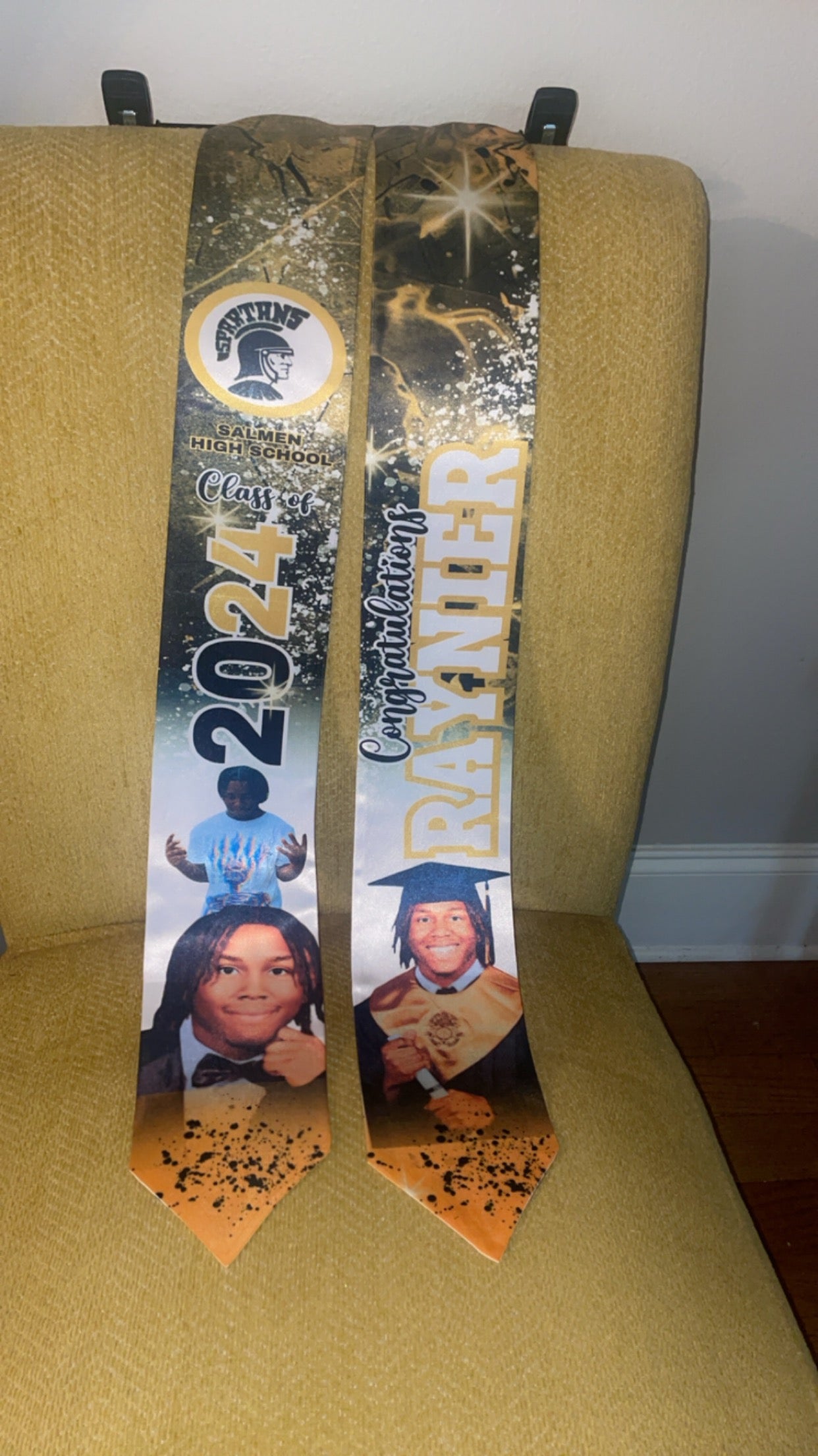 72” inch Customize Memorable College Sash.