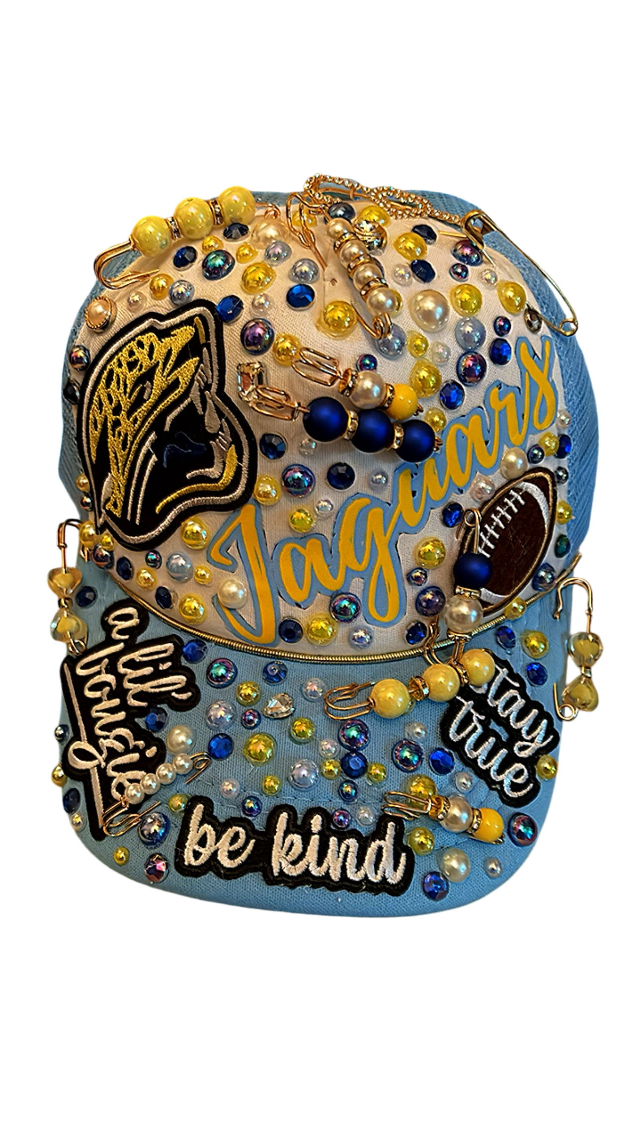 Jaguars Custom B’Dazzle Junk SnapBack Cap