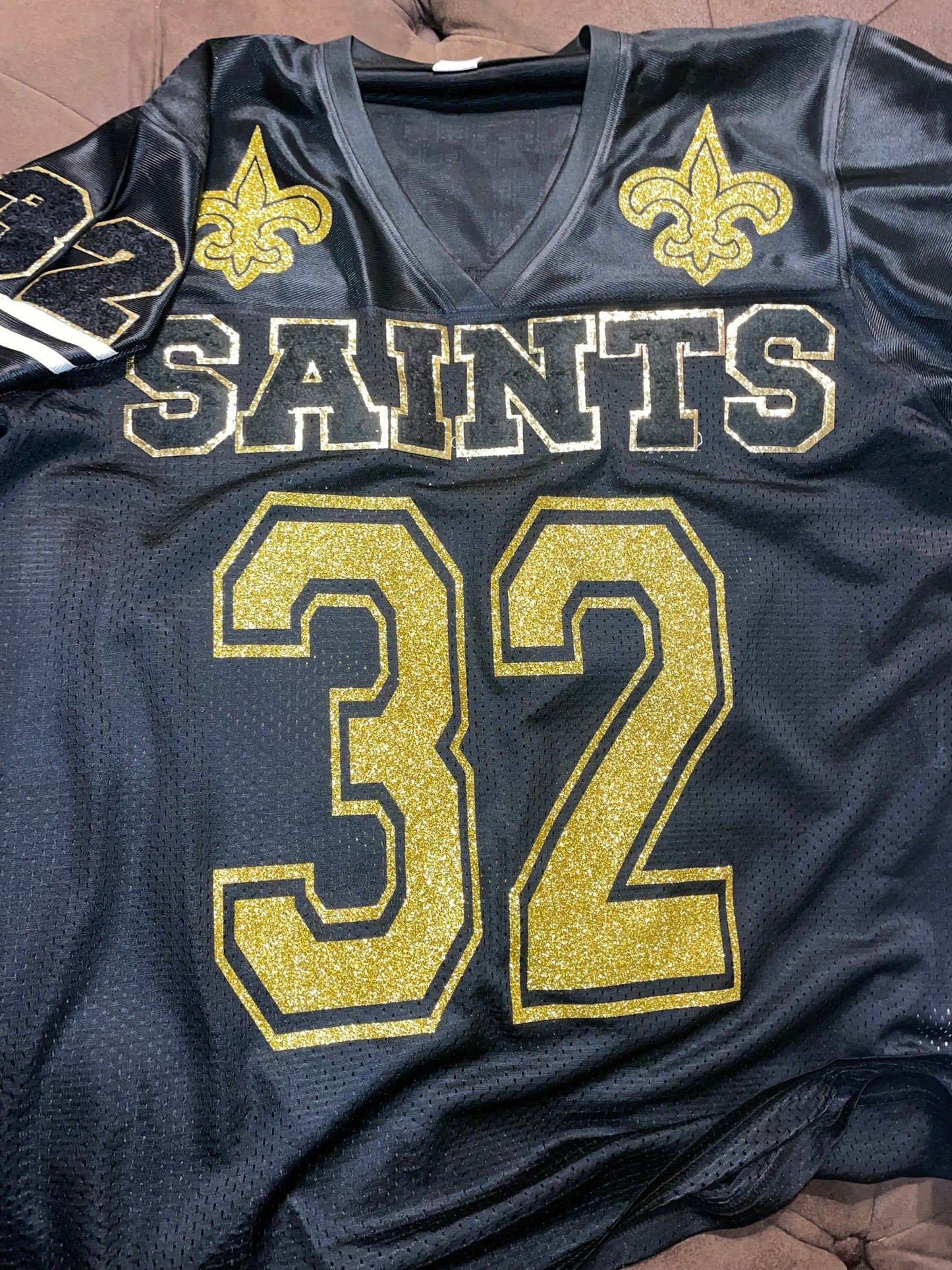 Custom Made Black Football Jersey