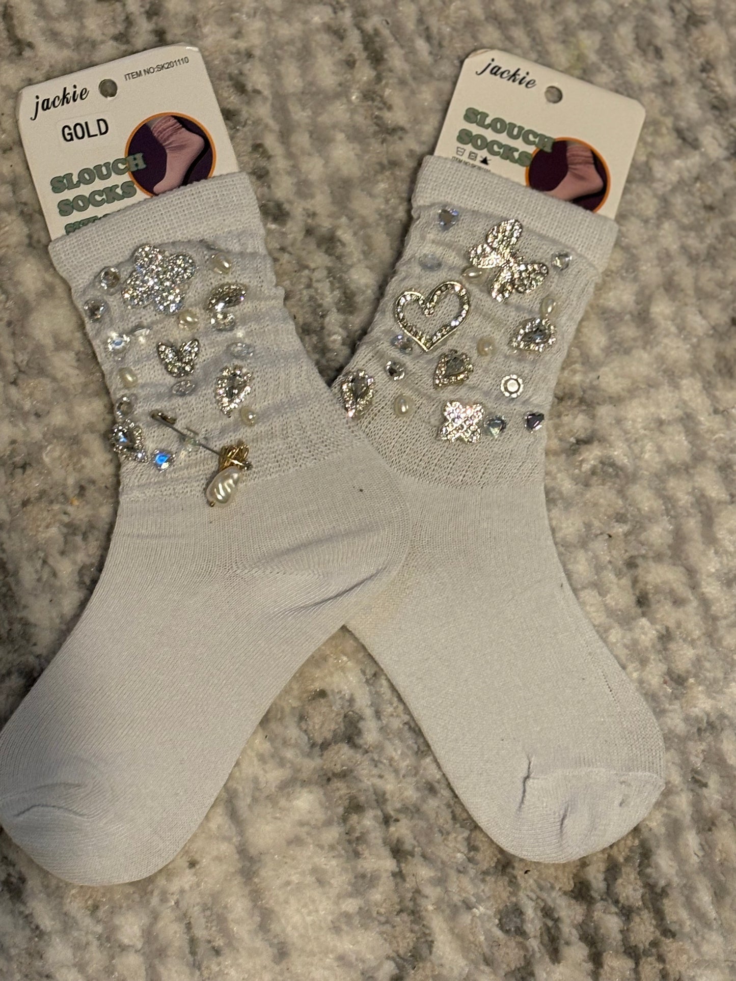 B’Dazzle Slouch Charm Socks (Kids)