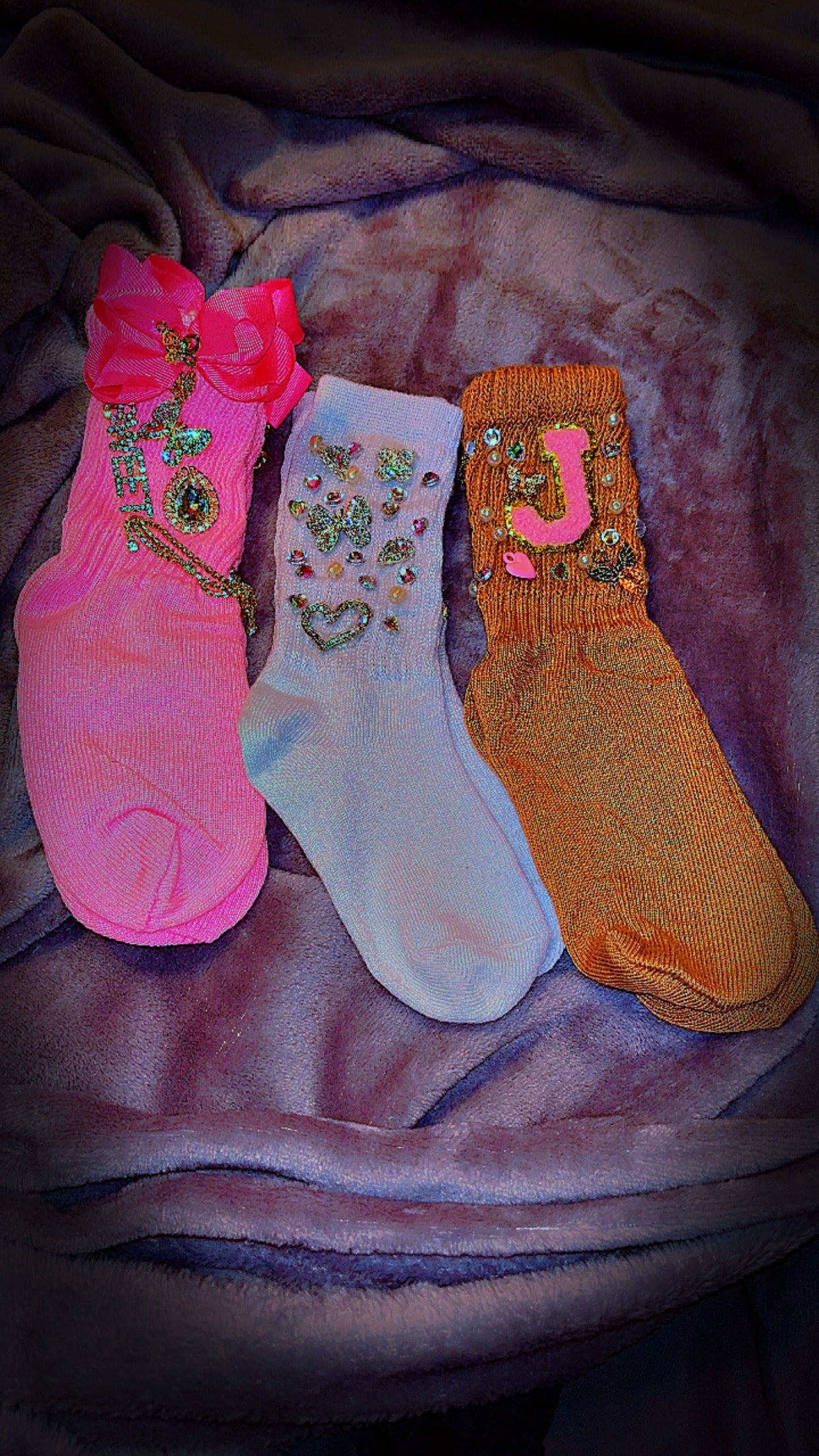 B’Dazzle Junk Slouch Charm Socks(kids)