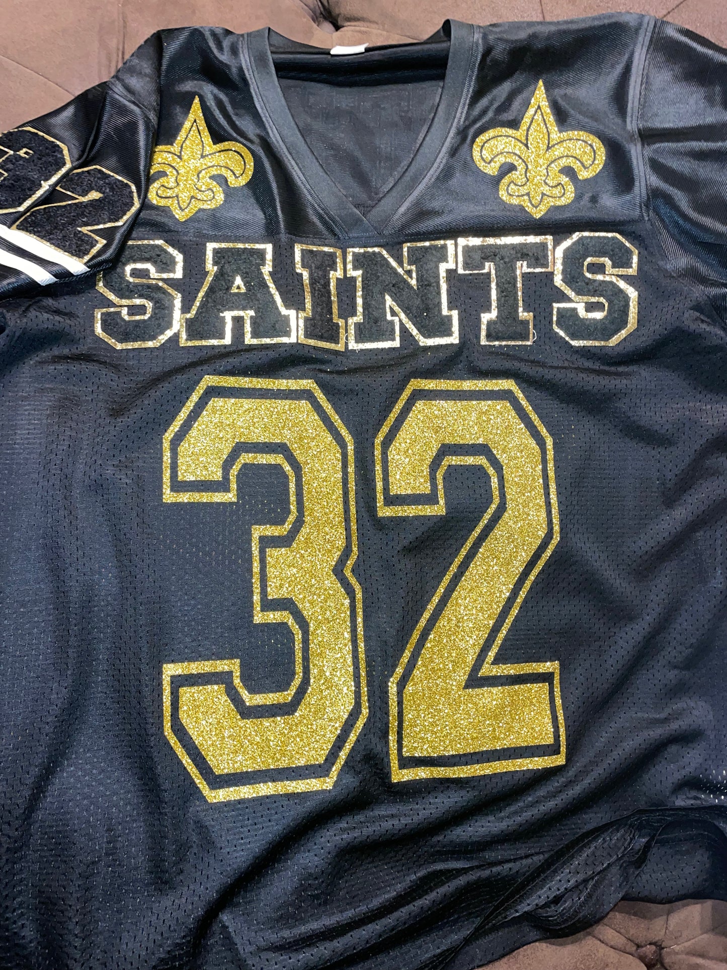 Personalize Team Jersey with Varsity Letters and Glitter Vinyl