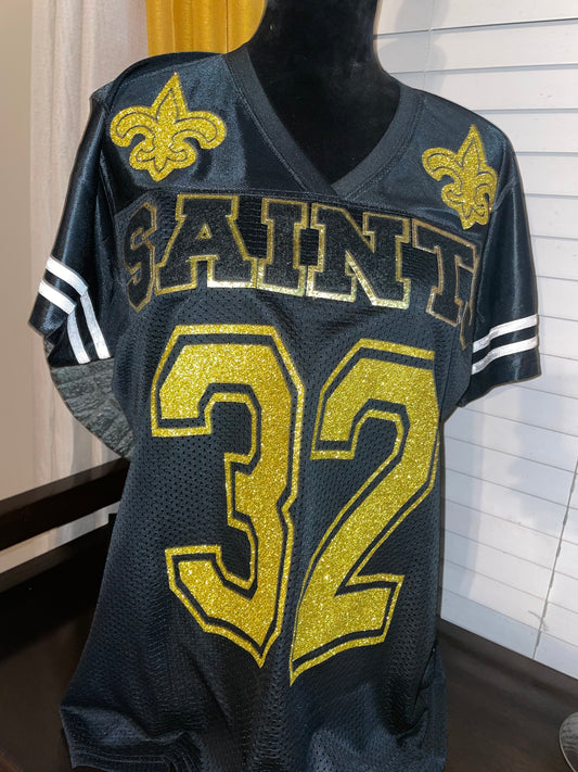 Custom Made Black Football Jersey