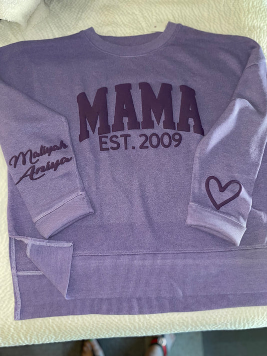 Purple “Mama” Sweatshirt