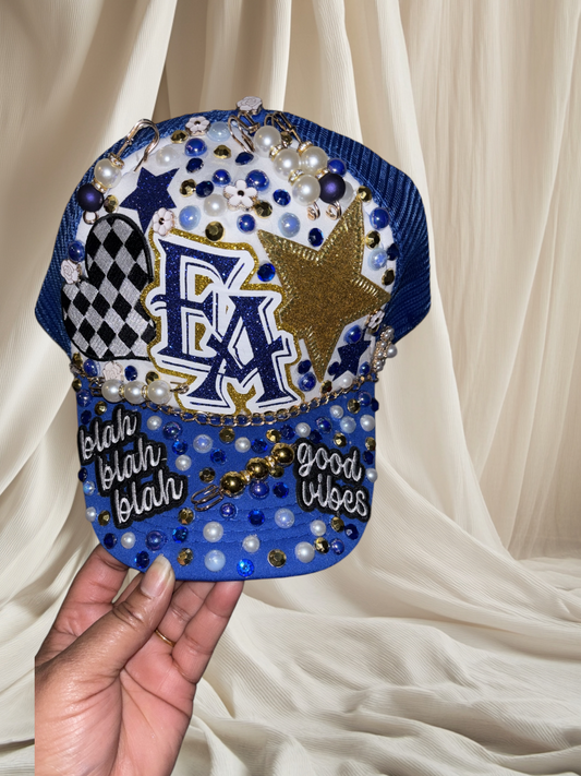 Custom Made B’Dazzle Junk SnapBack Tucker Hat