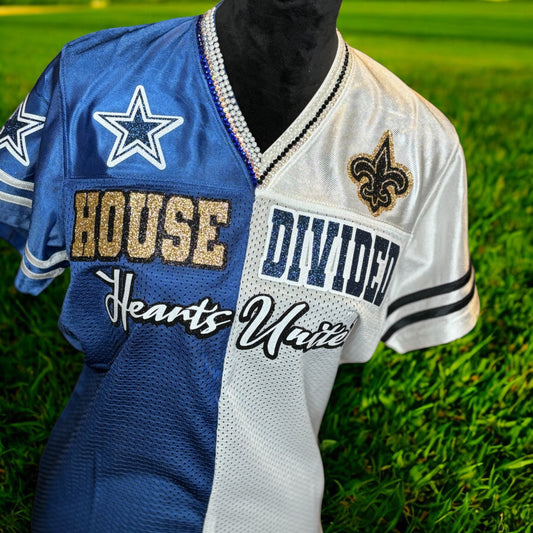 HOUSE DIVIDED SPLIT CUT n SEW JERSEY! What’s your favorite team
